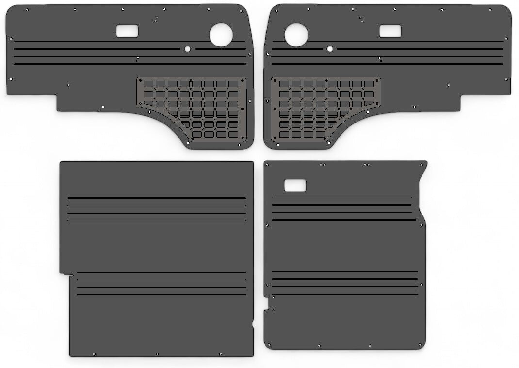 Vanagon Doka T3 1980-1991 ABS Panel / Door Card Set – VOLKYBARU