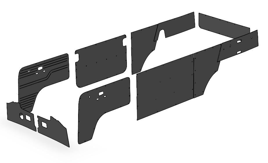 T2 Bay Window 1971 Tin Top Full ABS Panel Interior Set